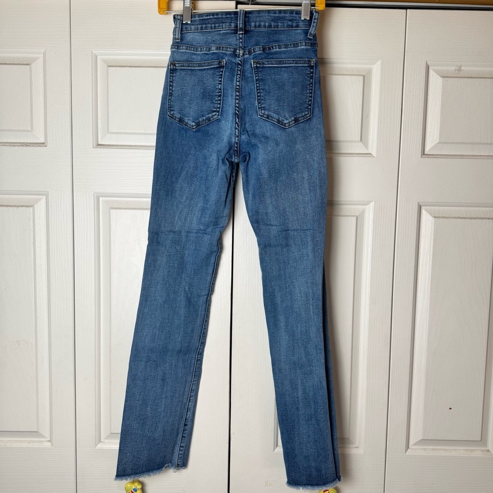 Coco + Carmen Classic Blue Straight Leg Jeans - Picture 8 of 8